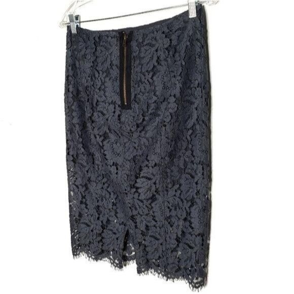 CHASER Gray High Waist Lace Pencil Skirt - Picture 6 of 15
